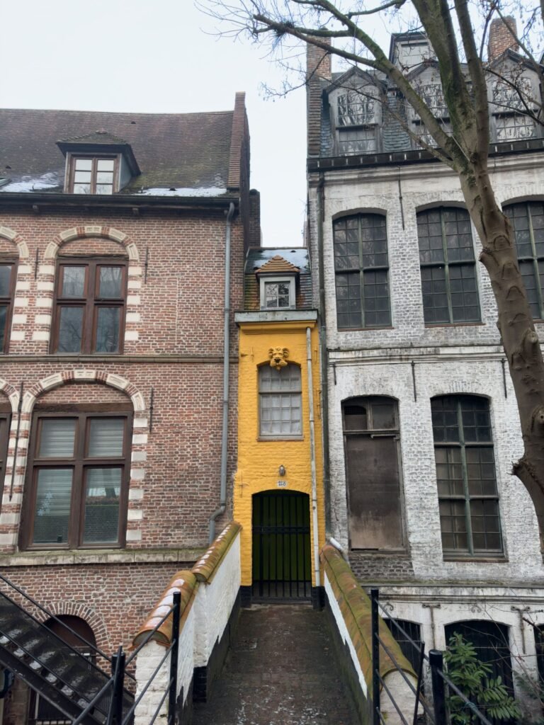 Maison étroite typique de Bruxelles