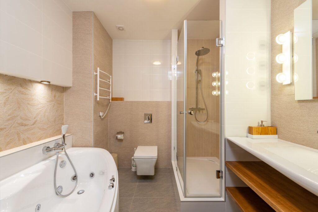 Salle de bain rénovée à Nivelles