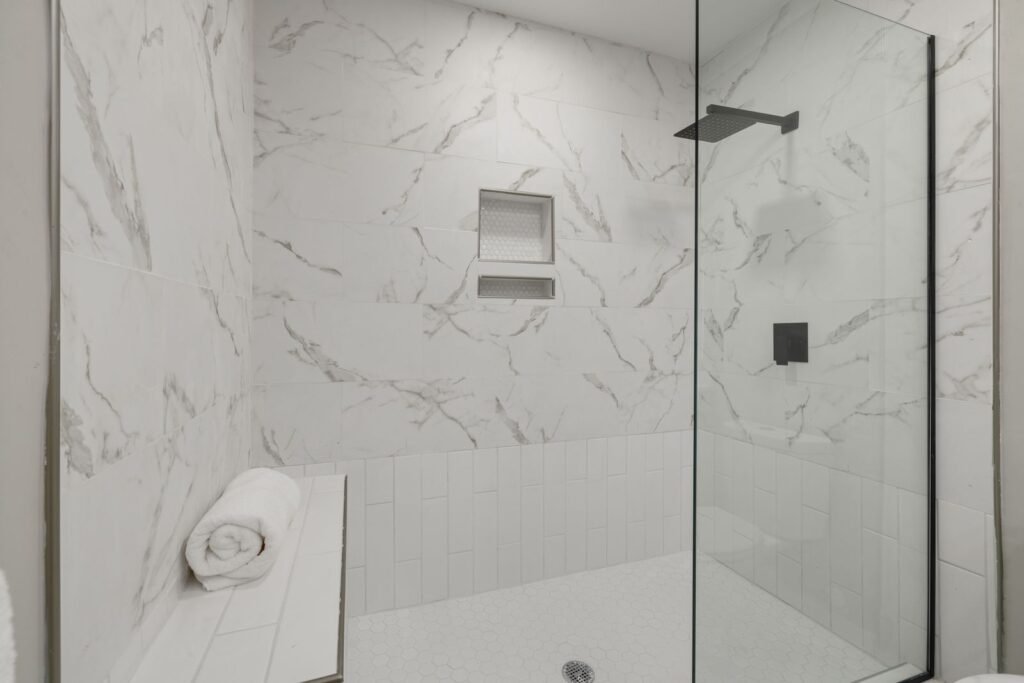 Douche à l'italienne après rénovation